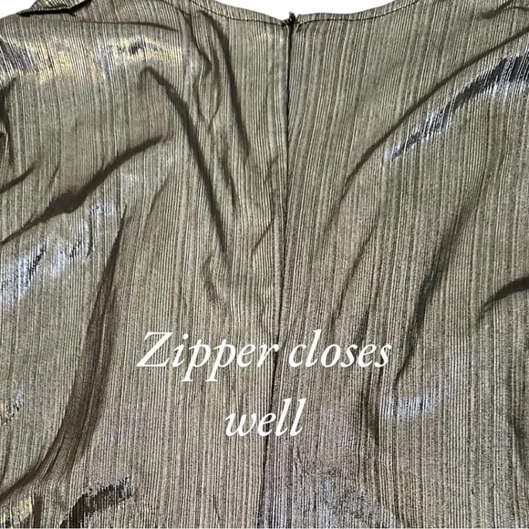 New Women's Sexy Dress Deep V Neck Long Sleeve Ruched Sparkly Bodycon - Picture 7 of 7